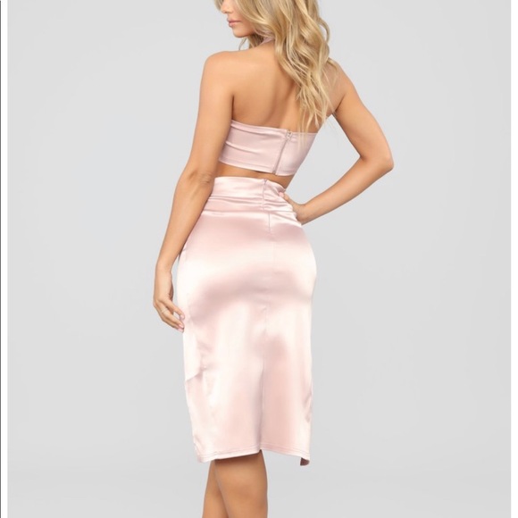 Smooth as Silk Satin Set - Blush from Fashion Nova - Picture 2 of 6